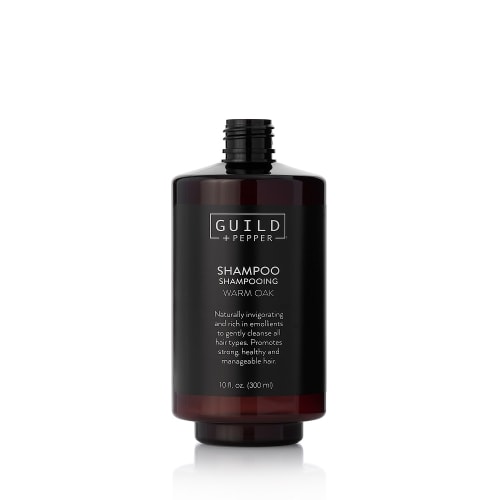 Guild+Pepper Shampoo Refillable Tamper-Proof Bottle, Empty, Pump Sold Separately, 10oz/300ml